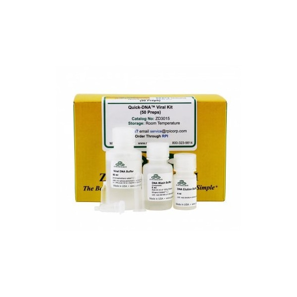 Zymo Research QuickDNA Viral Kit, 50 Preps ZD3015 Zoro